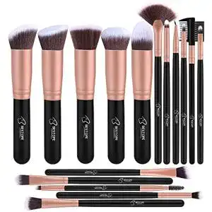 Make up pinselset bestope pro pinselset makeup rosa gold