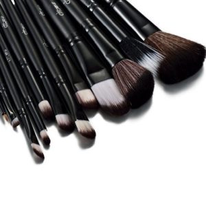 Sminkborsteset Glow Black Makeup Brushes setupset 12 stycken