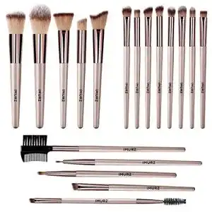 Make up pinselset imurz make up pinsel set 18pcs professionell