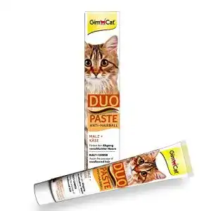 Malzpaste katzen gimcat duo paste anti hairball malz und kaese