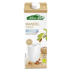 Almond milk Allos organic almond 0% sugar drink (1 x 1 l)