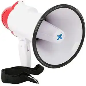 Megafon vonyx meg020 mit sirene und mikrofon 20 watt