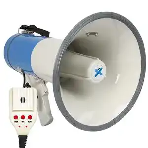 Megafon vonyx meg060 mit sirene und mikrofon 60 watt mp3