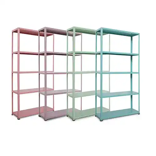 Metallregal KLEUR in Pastellfarben für Büro und Zuhause