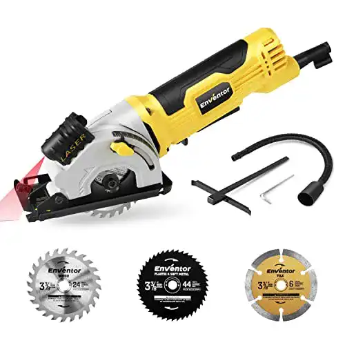 Mini-Handkreissäge Enventor mit 580W Motor für präzise Schnitte