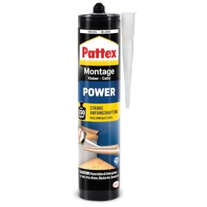 Assembly adhesive Pattex Power, construction adhesive with strong initial adhesion
