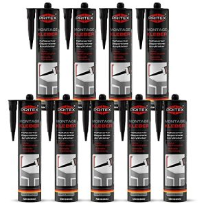 Assembly adhesive PRITEX – Professional White 9x 300 ml – construction adhesive