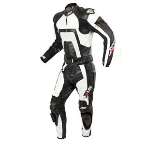 Motorcykel läder kostym XLS läder kostym tvådelad svart