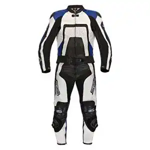 Motorradbekleidung xls lederkombi zweiteiler blue carbon schwarz
