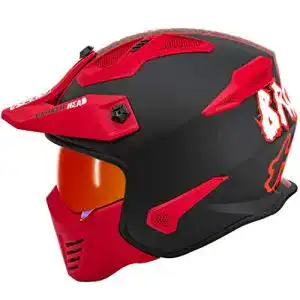 Motorradhelme broken head street warrior rot camouflage
