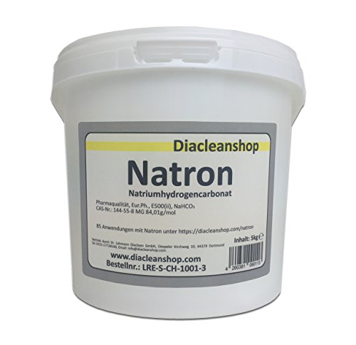 Natronlauge DIACLEANSHOP Natron Pulver 5kg – E500ii Backpulver