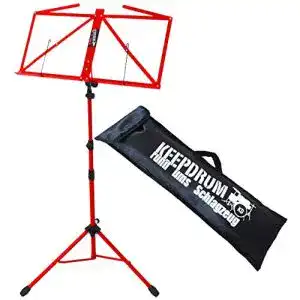 Notenstaender keepdrum mus3 rd rot notenpult mit tasche
