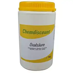 Oxalsaeure chemdiscount 1kg pulver kleesalz ethandisaeure