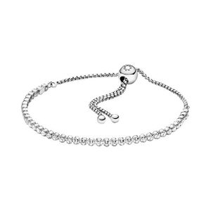Pandora Bracelets Pandora Bracelet “Sparkling Ribbon” Silver