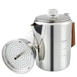 Perkolator apoxcon camping kaffee pot 304 edelstahl fuer kaffee