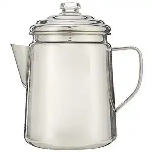 Perkolator coleman kaffee fuer 12 tassen aus edelstahl