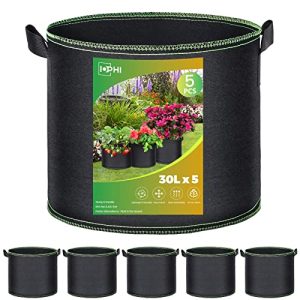 Saco para plantas iophi 5X saco para plantas 30 litros em tecido não tecido