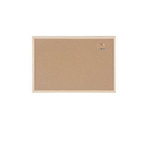 Pinboard bi-kontor korkplade med træramme, 5 størrelser tilgængelige