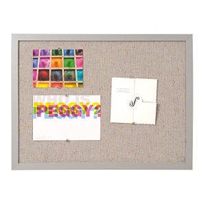Quadro de alfinetes Bi-Office Lavender, quadro de notas com cores pérola