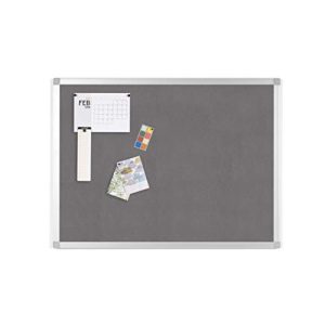 Pinnwand BoardsPlus 60 x 45 cm, graue Filztafel