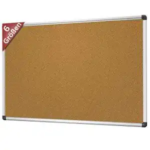 Pinnwand viscom kork 60 x 90 cm korktafel aluminium rahmen