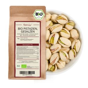 Pistachios Kamelur 1kg ORGANIC roasted and salted, in the shell