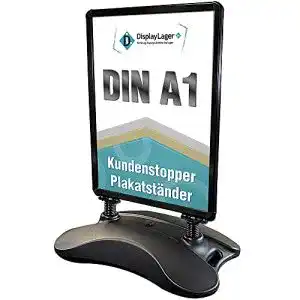 Plakatstaender displaylager daenische qualitaet schwarz