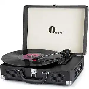 Plattenspieler 1byone 1 by one bluetooth 33 45 78 u min vinyl