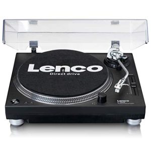 Platine vinyle Lenco L-3809, USB avec entraînement direct, préamplificateur