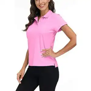 Poloshirt damen mofiz damen poloshirt kurzarm baumwolle polohemd