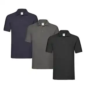 Poloshirt herren slimfit fruit of the loom 3er premium herren