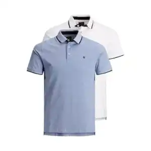 Poloshirt herren slimfit jack jones herren jjepaulos 2 packung