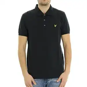 Poloshirt herren slimfit lyle scott plain polo shirt baumwoll
