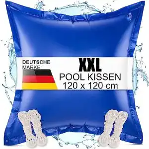Poolkissen bonsport xxl winter luftkissen 120x120cm pool