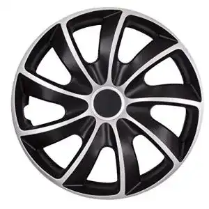 Radkappen nrm quad 15 bi quad bicolor schwarz silber 15 zoll