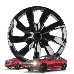 Radkappen walser premium turbine black 4er set