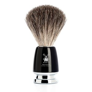 Brocha de afeitar MÜHLE Rytmo – Brocha de afeitar hecha de pelo puro de tejón