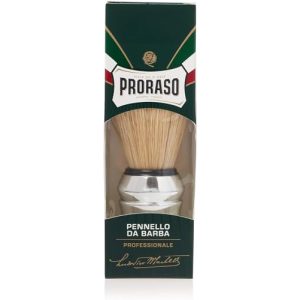 Tıraş fırçası Proraso (Yeşil Çizgi) – doğal kıllı ve krom kaplamalı