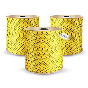 Accessory cord DQ-PP POLYPROPYLENE ROPE 2mm, 100m, YELLOW