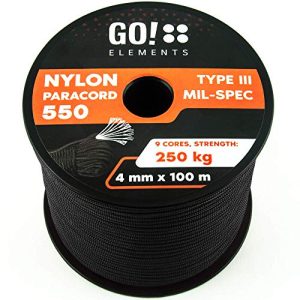 Cord GO!elements 100m paracord rope, tear-resistant, nylon