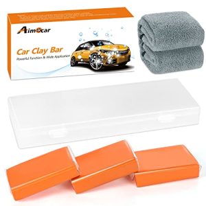 Aimocar Arcilla para limpieza de automóviles, paquete de 3 barras de arcilla para automóviles
