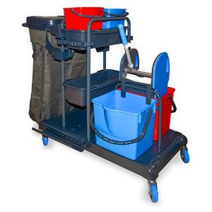 Hypafol professional cleaning trolley with 100l linen bag