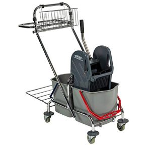 Cleaning trolley Sprintus double mobile bucket chrome PRO 2 x 17 L