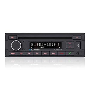 Retro araba radyosu Blaupunkt Milano 200 BT, siyah, 1-din