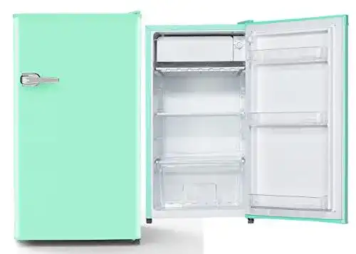 PKM Retro Kühlschrank 91 Liter freistehend in Türkis