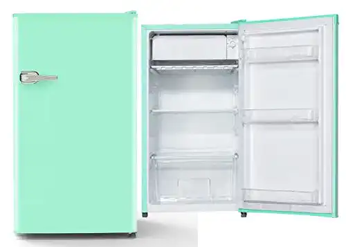 PKM Retro Kühlschrank 91 Liter freistehend in Türkis