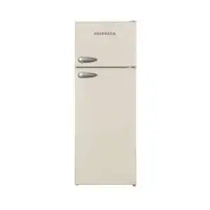 Retro kuehlschrank respekta mit gefrierfach in creme 145 x 54 cm