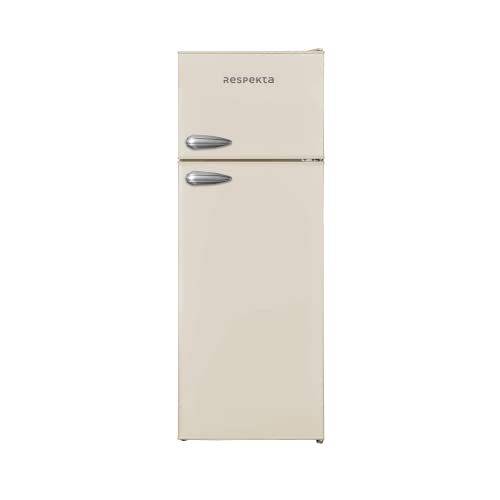 Retro-Kühlschrank respekta mit Gefrierfach/in creme / 145 x 54 cm