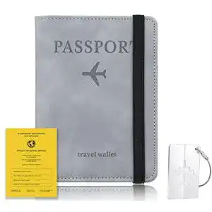 Rfid blocker xiuwoug reisepasshuelle kunstleder passhuelle