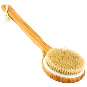 Back scrubber H&S with long handle natural bristles